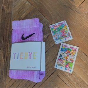 Nike Tiedye Sock with Brandy Stickers